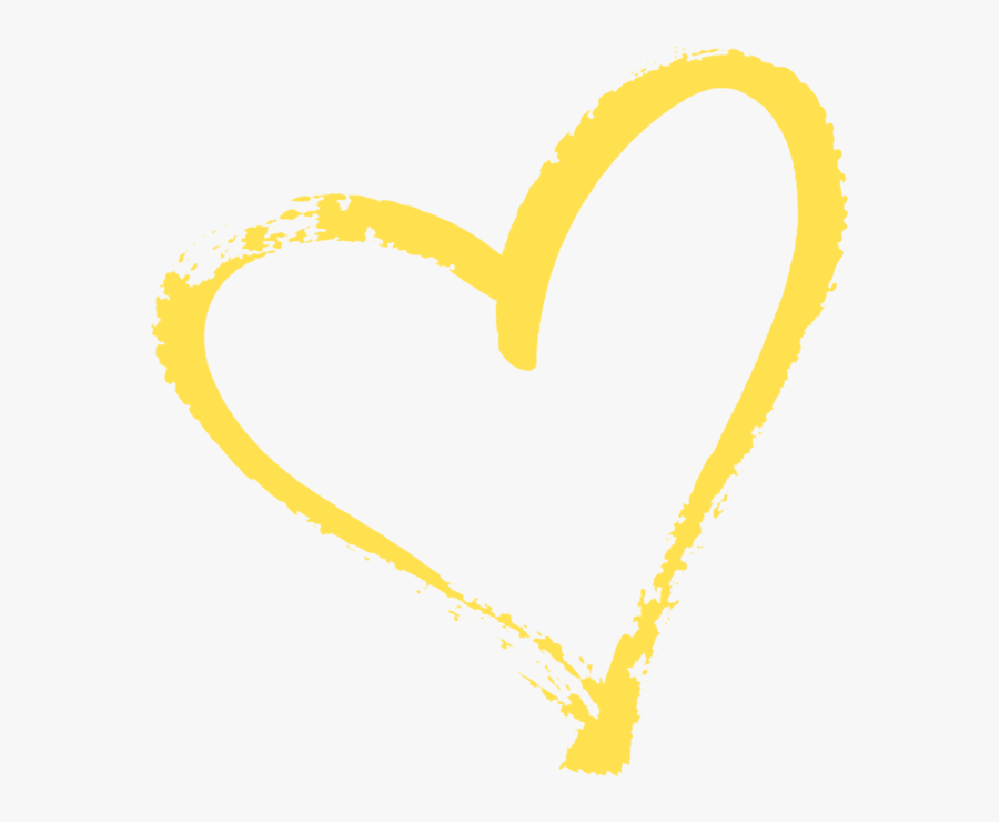 Heart Clipart Yellow - Illustration, Transparent Clipart
