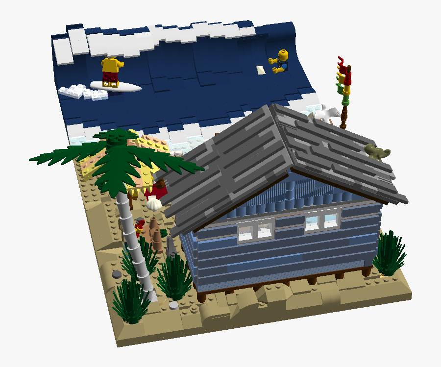Log Cabin - Lego, Transparent Clipart