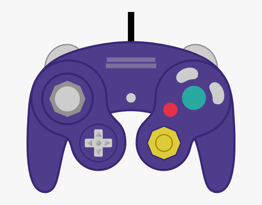 Controller Clipart Gamecube - Nintendo Gamecube Controller Vector, Transparent Clipart