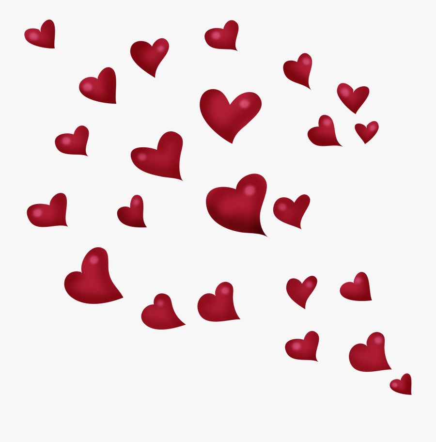 Flight Clip Art - Flying Hearts Png, Transparent Clipart