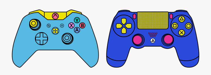 Xbox Controller Clipart At Getdrawings - Clip Art Games Ps4 Controller, Transparent Clipart