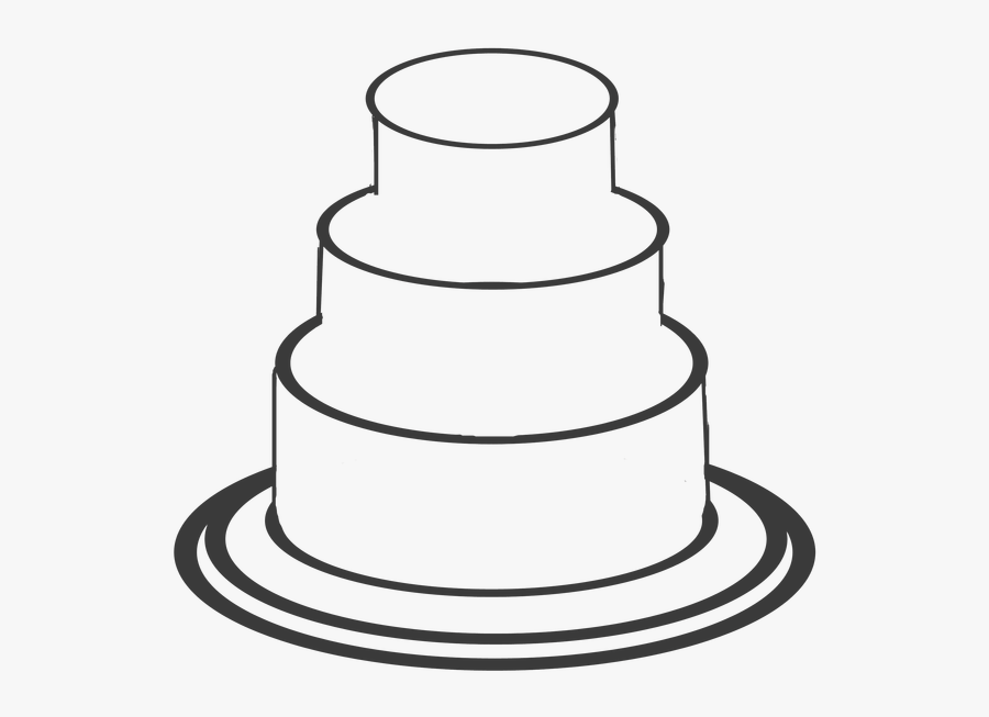 Picture - Blank Wedding Cake, Transparent Clipart