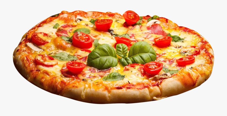 Pizza Margherita Fast Food Garlic Bread - Transparent Background Pizza Png, Transparent Clipart