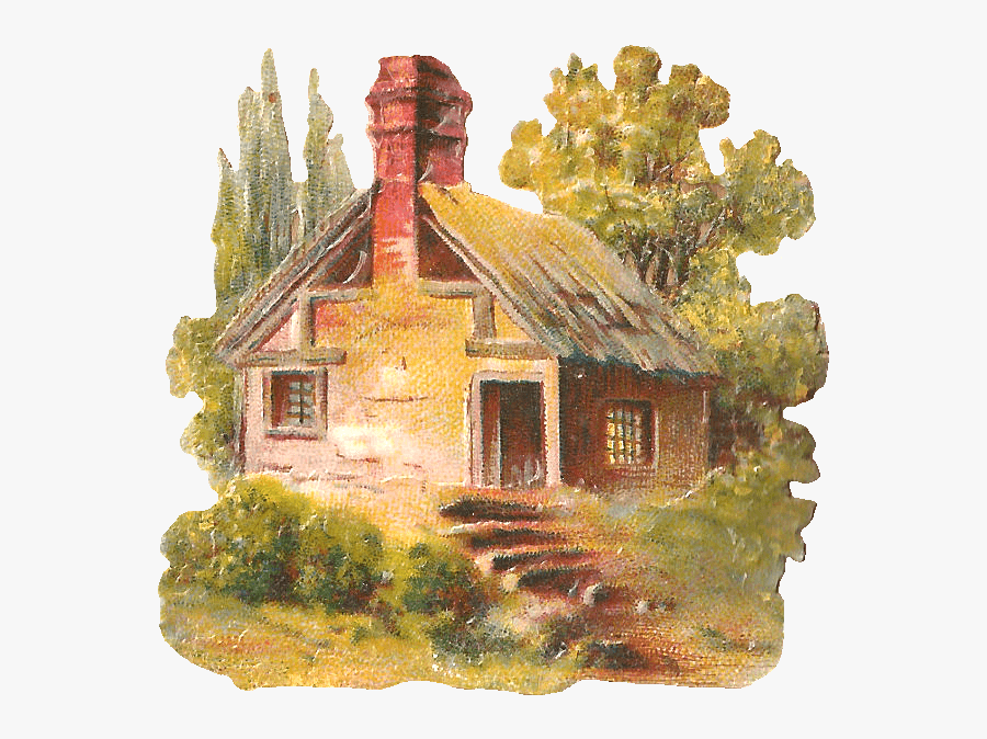 Country Cottage Style Clipart - Cottage Clip Art, Transparent Clipart