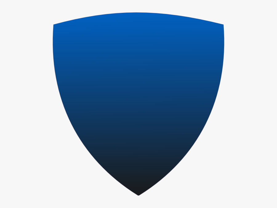 Lighter Blue Gradient Shield Svg Clip Arts - Circle, Transparent Clipart