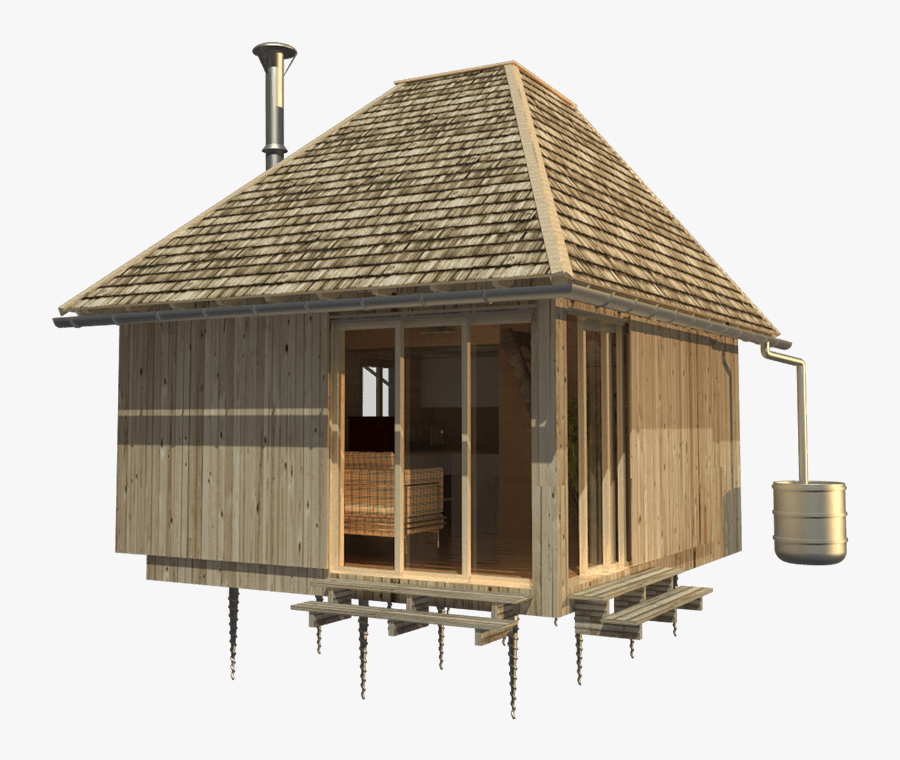 Wood Cabin Plans Aiko Clip Art Black And White Stock - Cabin Plans, Transparent Clipart