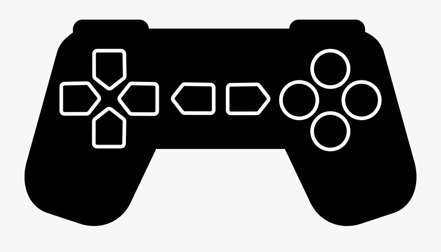 Game Controller Outline Medium - Game Controller Pdf, Transparent Clipart