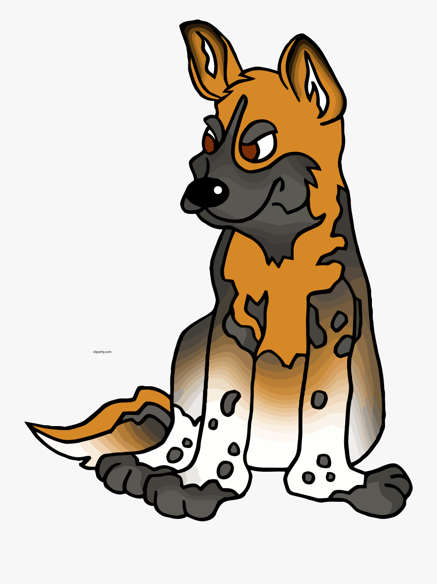 Dog Clipart Animals - African Wild Dog Clipart, Transparent Clipart