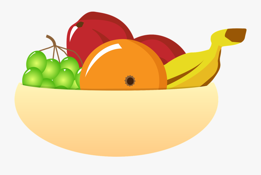 Bowl Vector Graphics - Fruit Bowl Clipart Transparent, Transparent Clipart