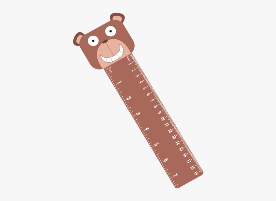 Bear Ruler, Transparent Clipart
