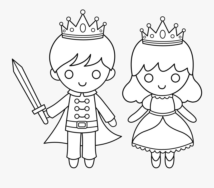 Princess Clipart Line, Transparent Clipart
