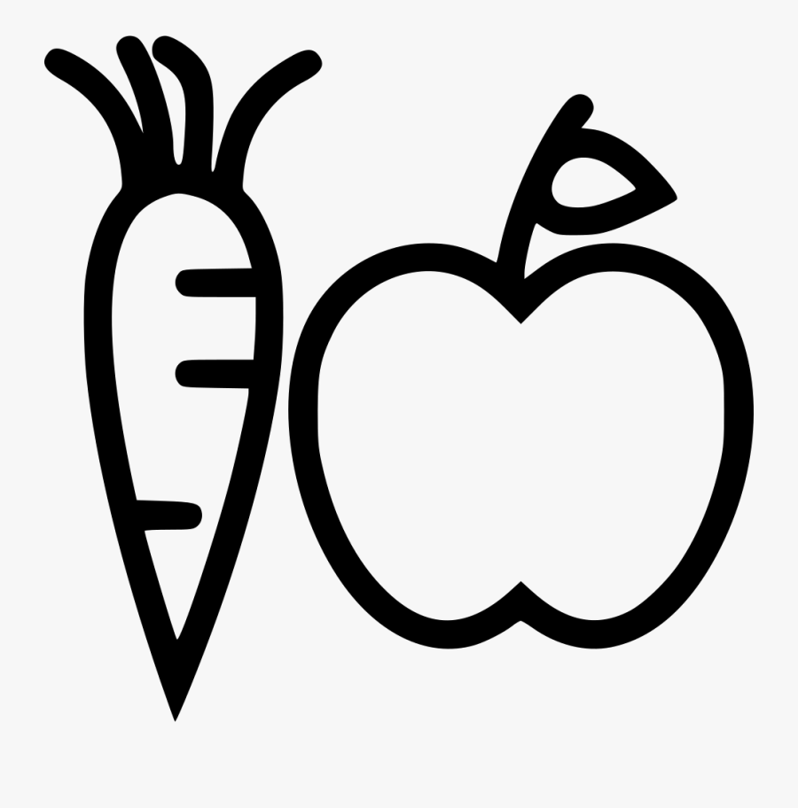 Hd Fruits Vegetables Comments - Fruits And Vegetables Icon, Transparent Clipart