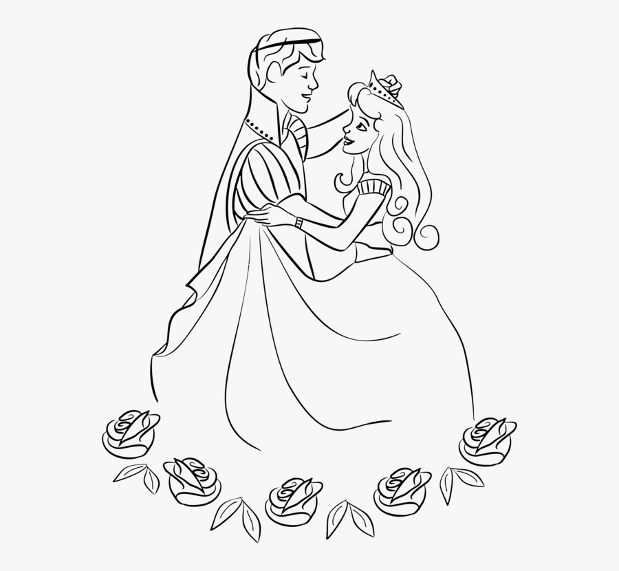 Emotion,art,monochrome Photography - Prince And Princess Drawing Easy, Transparent Clipart