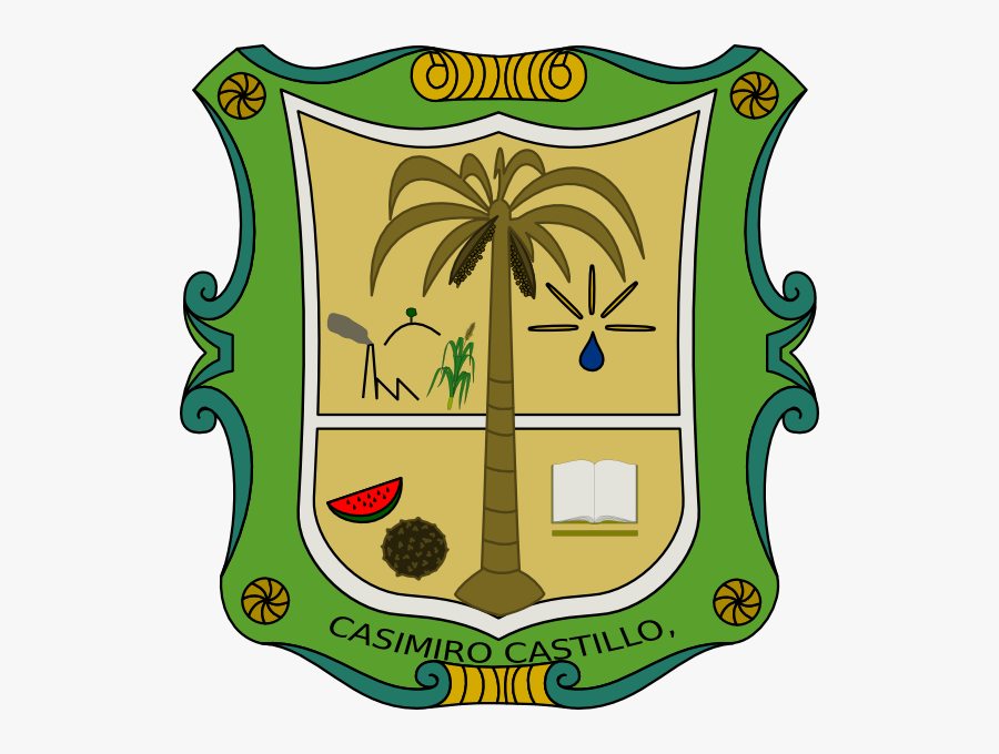 Free Vector Shield Clip Art - Escudo De Casimiro Castillo, Transparent Clipart