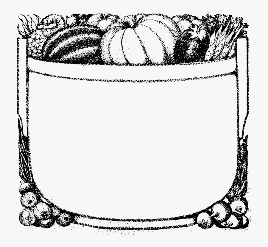 Vegetable Food Word Search Fruit Puzzle - Border Clipart Black And White Food, Transparent Clipart