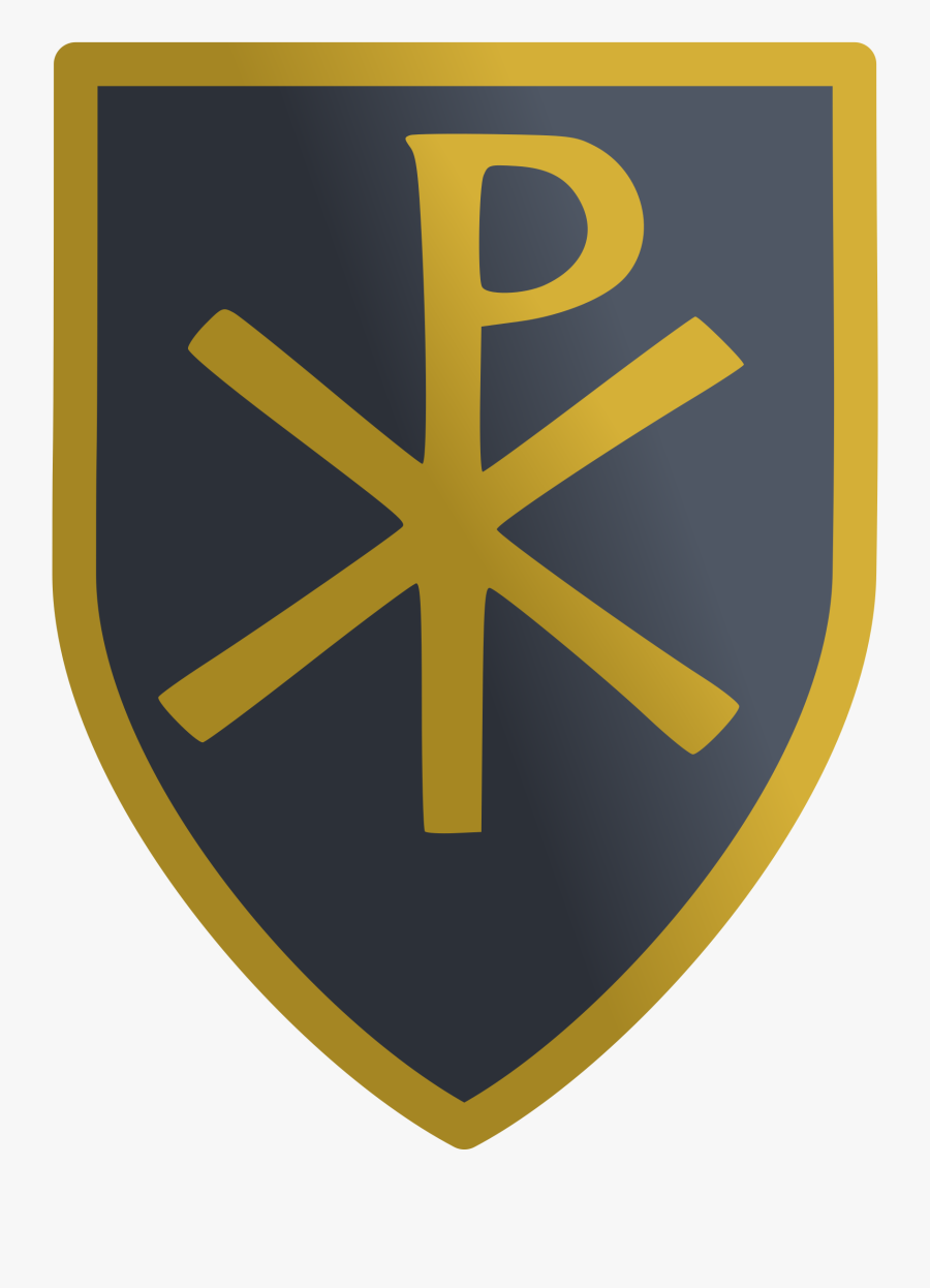 Christian Shield Image Transparent Download - Chi Rho On Shield, Transparent Clipart