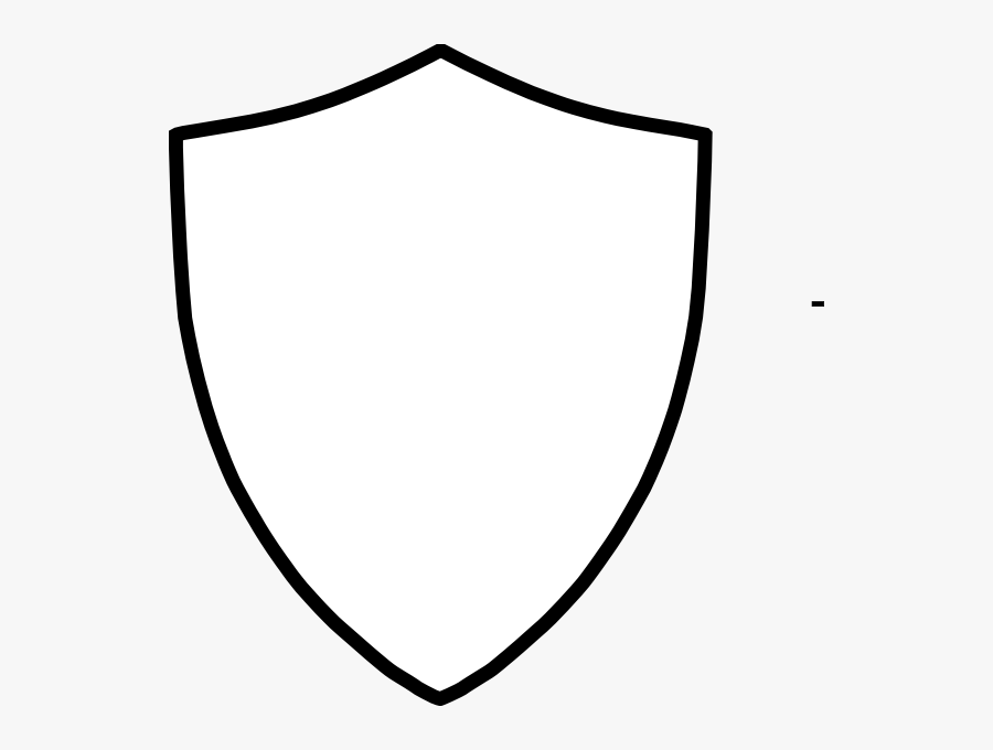 Blank Shield Clip Art - Logo Perisai Polos Putih, Transparent Clipart