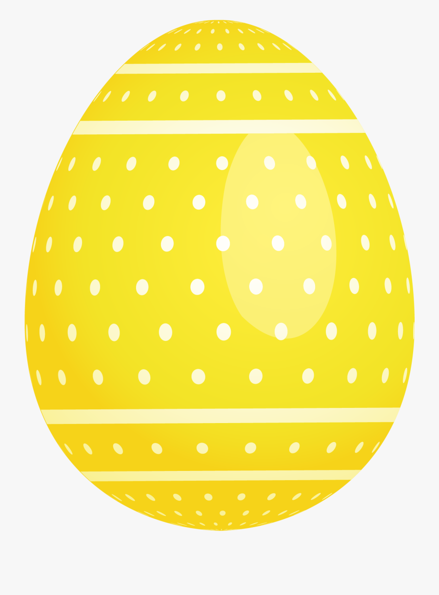 Yellow Dotted Easter Egg Png Picture - Ovo De Pascoa Bolinhas Png, Transparent Clipart