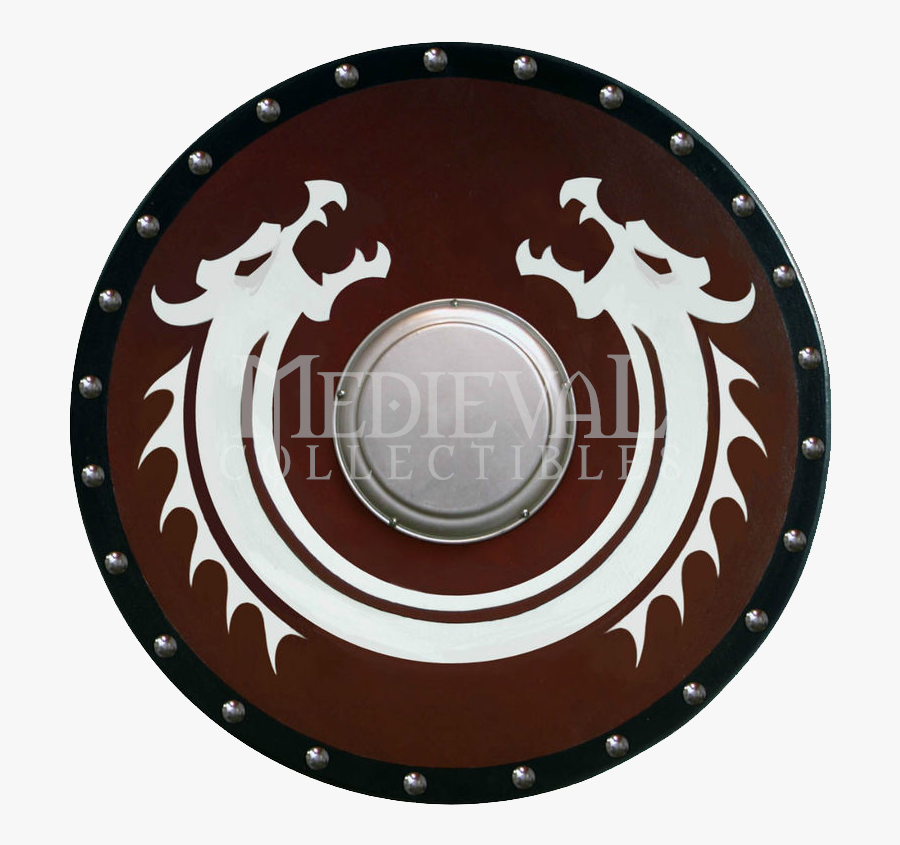Clip Art Stock Round Viking Dragon Shield With Boss - Viking Shield Dragon, Transparent Clipart