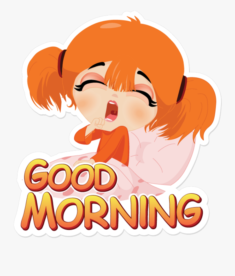Transparent Good Morning Png - Good Morning Sticker Whatsapp, Transparent Clipart