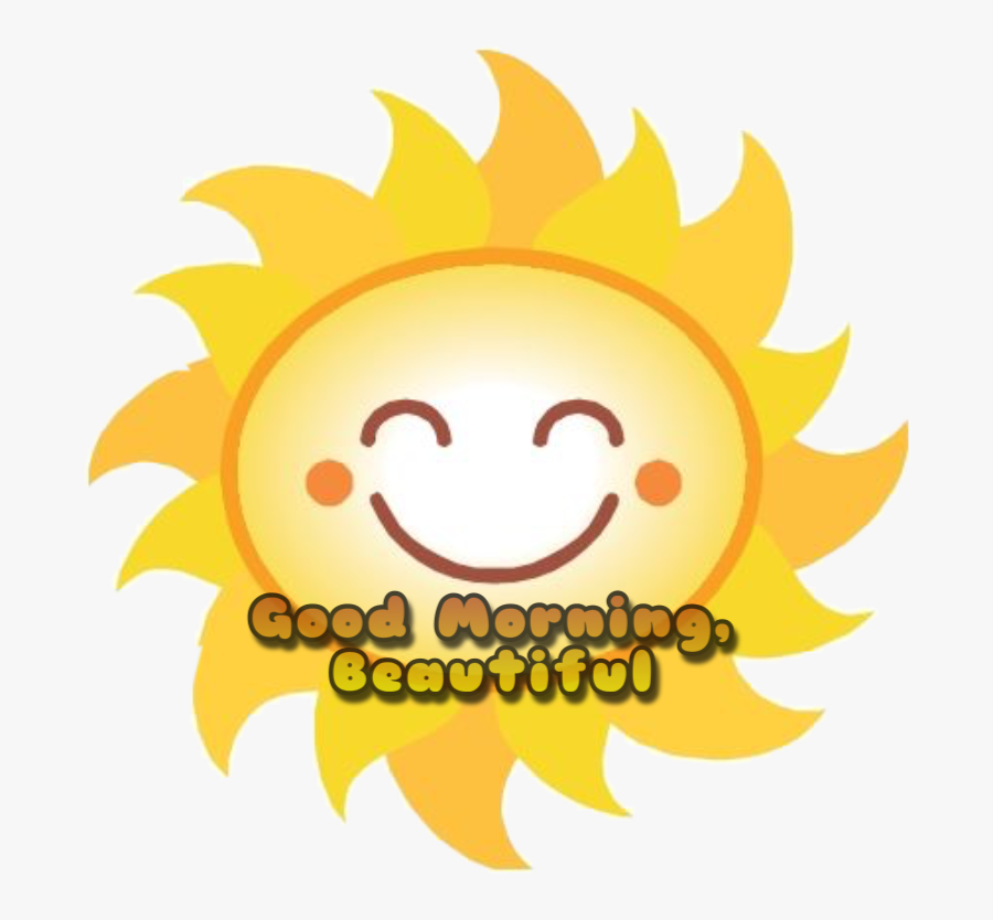 Goodmorning Sunsticker Happysun Lovemessage Sunshine - Sun Clip Art, Transparent Clipart