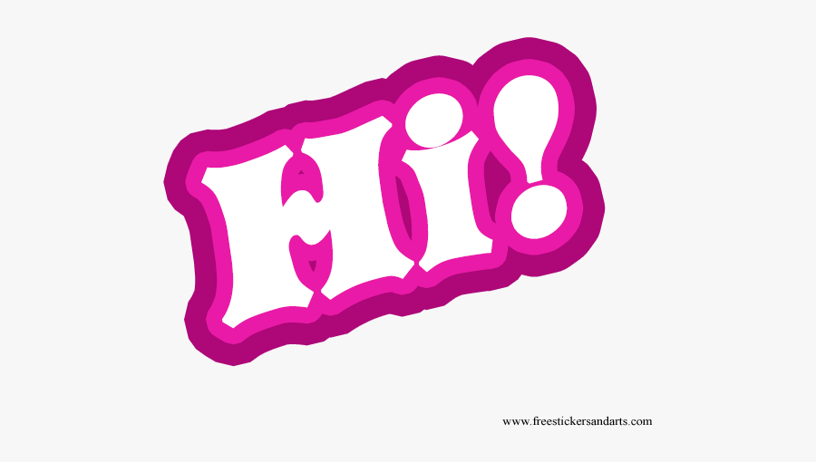 Hi, Transparent Clipart