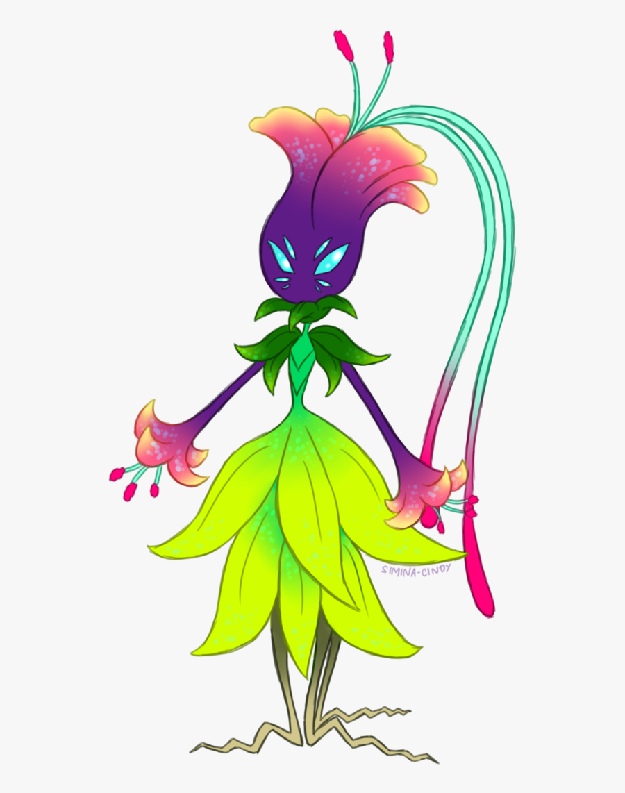 Original Concept Art Flower Alien By Simina Cindy On - Flower Alien, Transparent Clipart