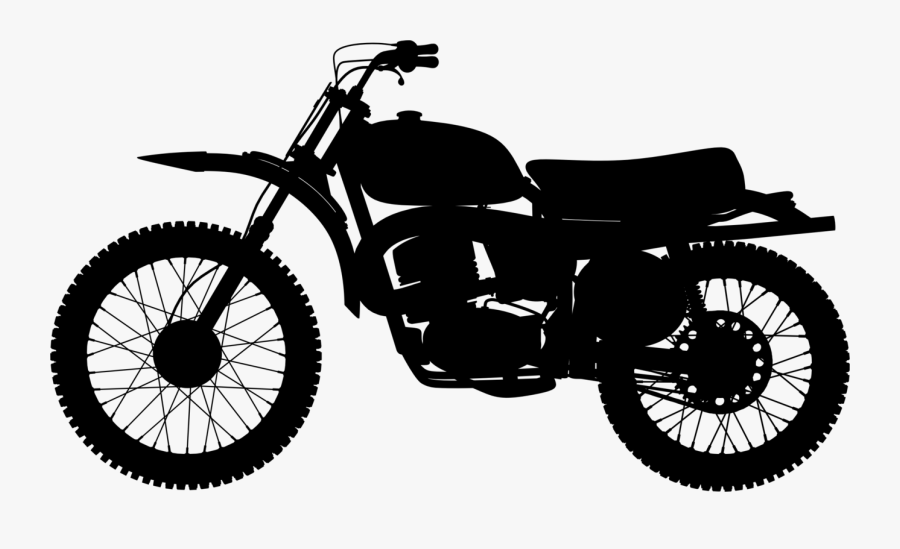 High Detail Motorcycle Silhouette - Pinacotheca, Transparent Clipart