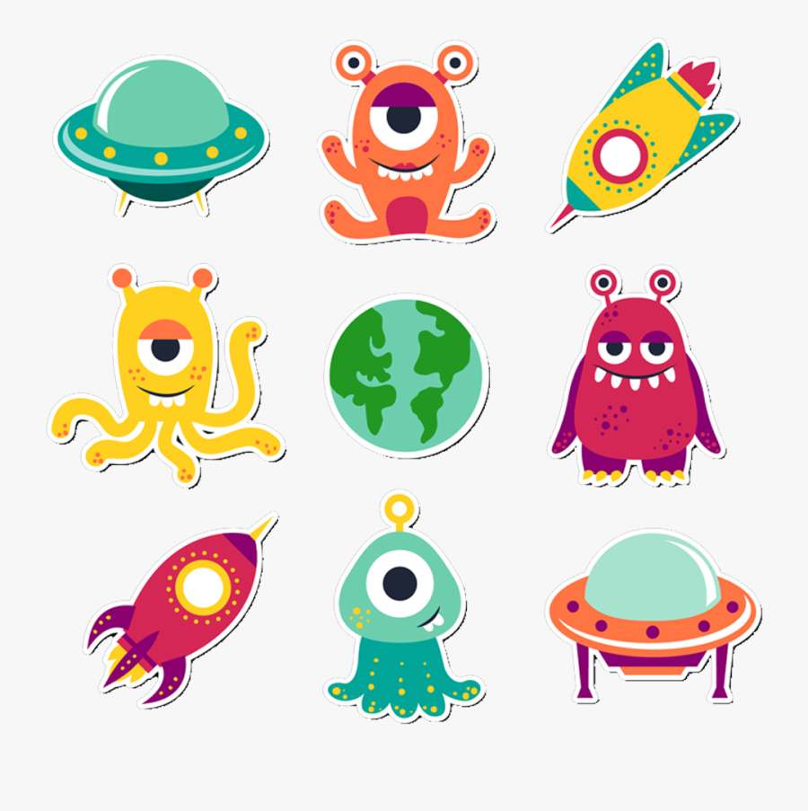 Cartoon Clip Art Transprent - Alien Cartoon Png, Transparent Clipart