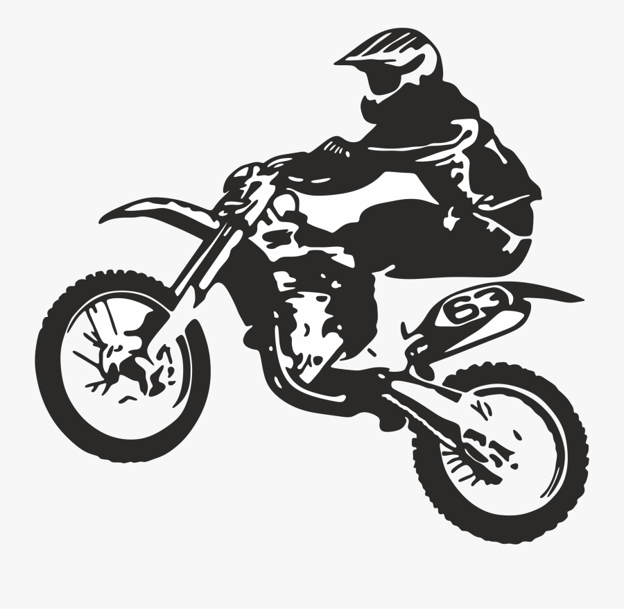 Clip Art Bicycle Motorcycle Dirt Bike Motocross - Dirt Bike Clipart
