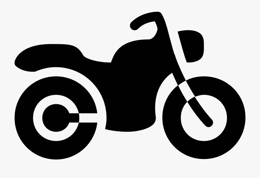 Motorcycle Filled Icon - Motorcycle, Transparent Clipart