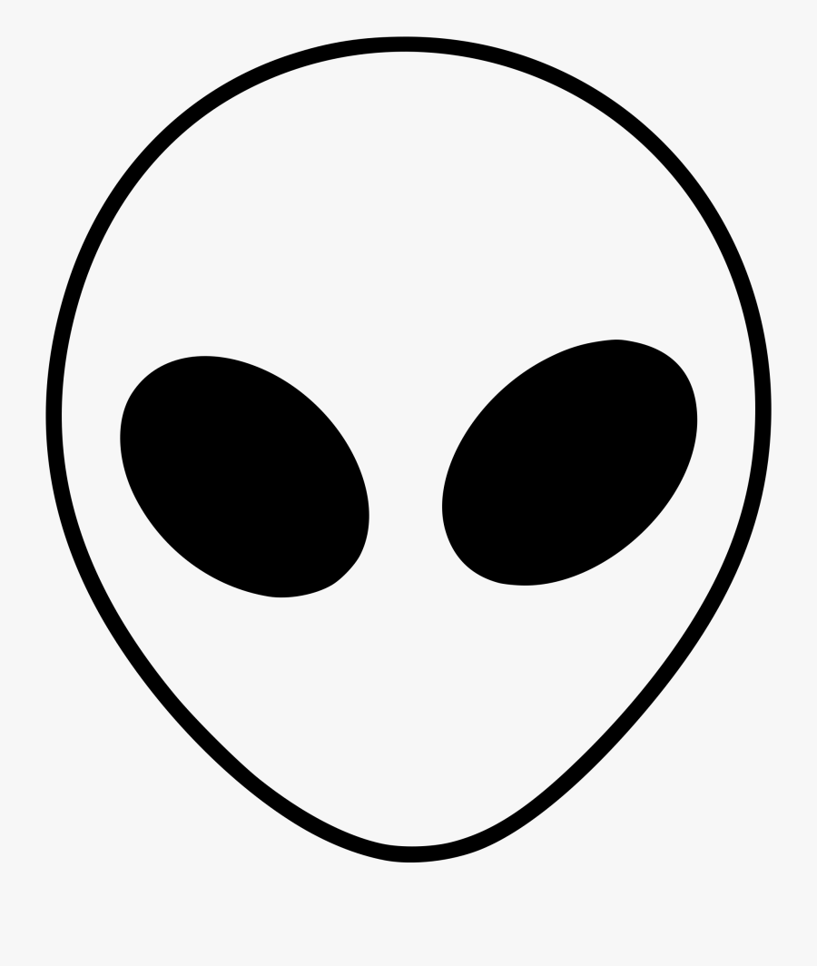 Clipart - Alien Head Transparent Background, Transparent Clipart