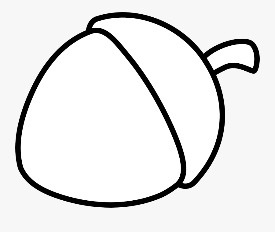 Acorn - Clip - Art - Black - And - White - Acorn Black And White Png, Transparent Clipart