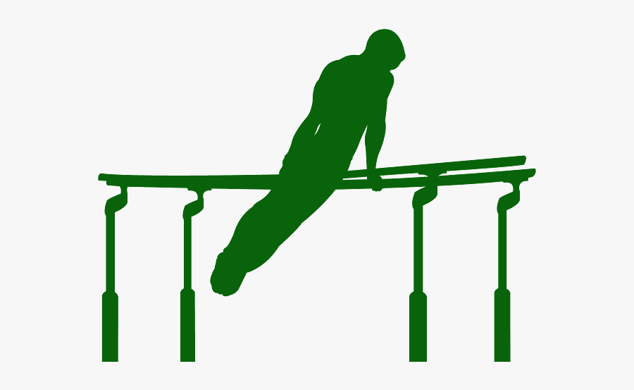 Gymnastics Parallel Bar Silhouette Male, Transparent Clipart