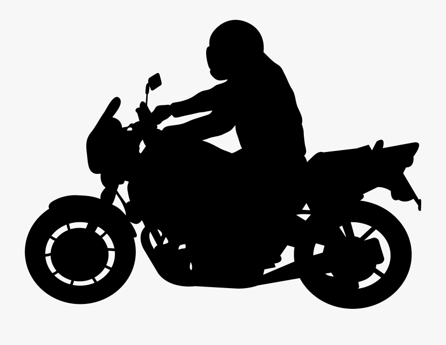Motorcycle Clipart Halloween - Motorcycle Silhouette Png, Transparent Clipart