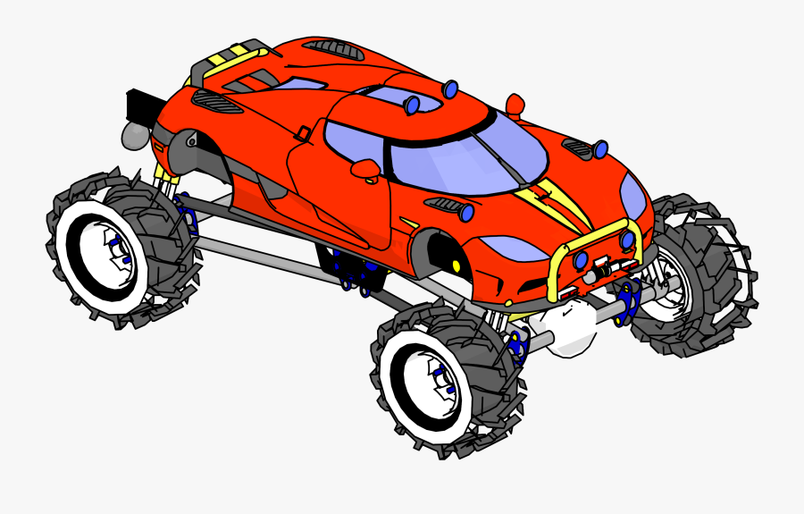 Koenigsegg Agera Monster Truck Car Clipart Png - Truggy, Transparent Clipart
