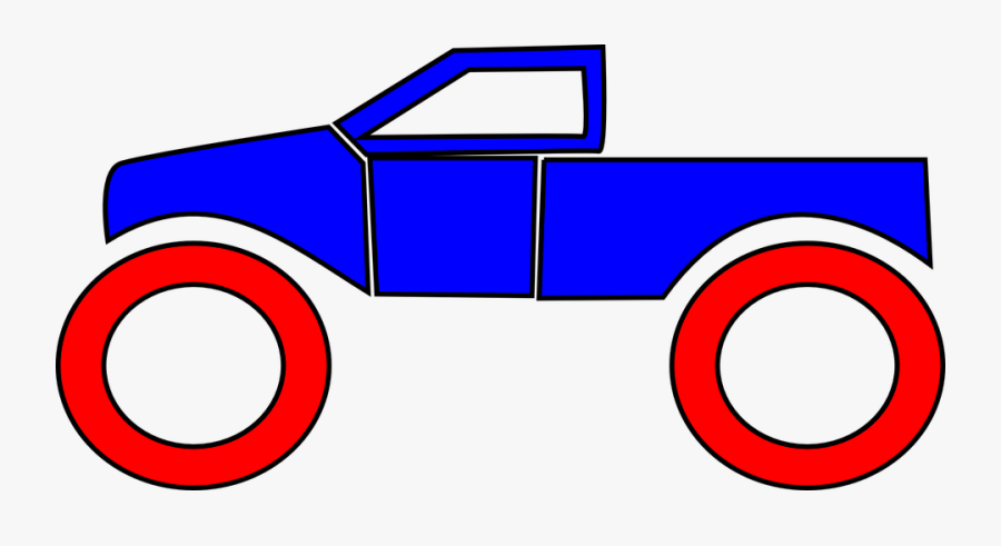 Monster Truck, Car, Truck, Large, Vehicle, Wheels - Monster Truck Clipart, Transparent Clipart