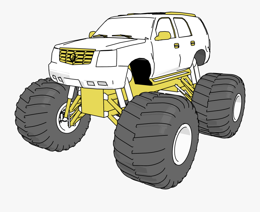 Escalade Monster Truck Clipart Png - Truggy, Transparent Clipart