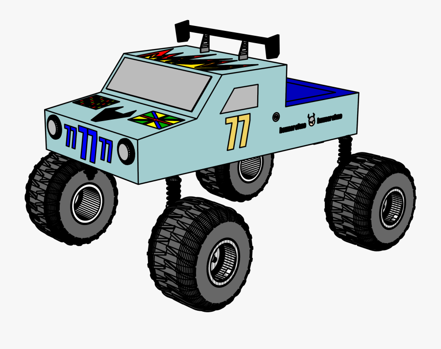 Seven Seven Monster Truck Clipart Png - Off-road Vehicle, Transparent Clipart