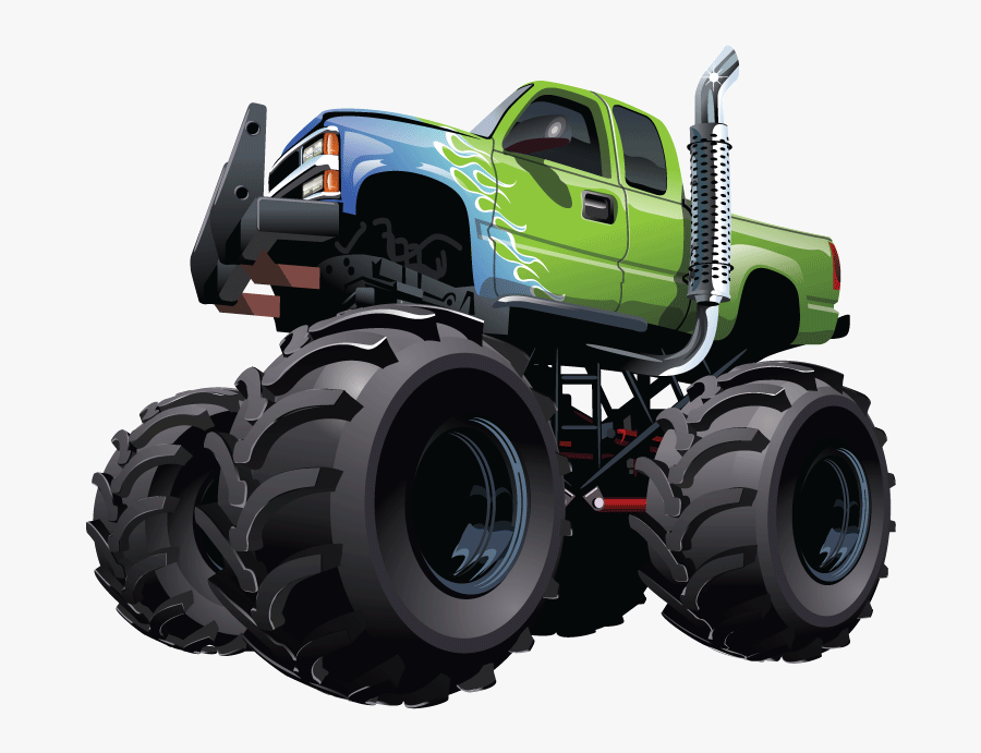 Green Monster Truck Wheelchair Costume Child"s Rolling - Monster Truck Png Clipart, Transparent Clipart