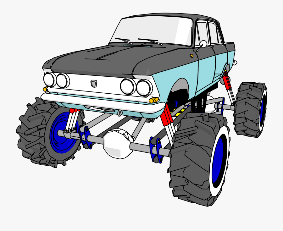 Custom Azlk Monster Truck Clipart Png - Monster Truck, Transparent Clipart