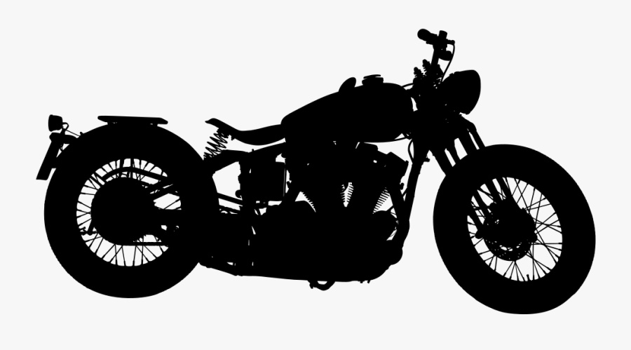 Harley Davidson Motorcycle Silhouette By Emslichter - Moto Harley Davidson Vector, Transparent Clipart
