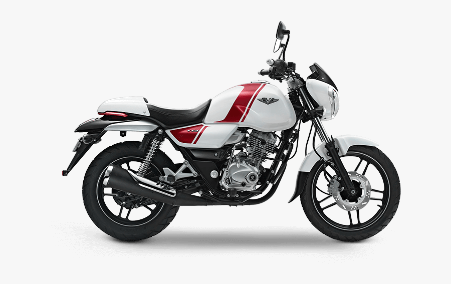 Motorcycle Clipart Bajaj - Bajaj V12 White Colour, Transparent Clipart