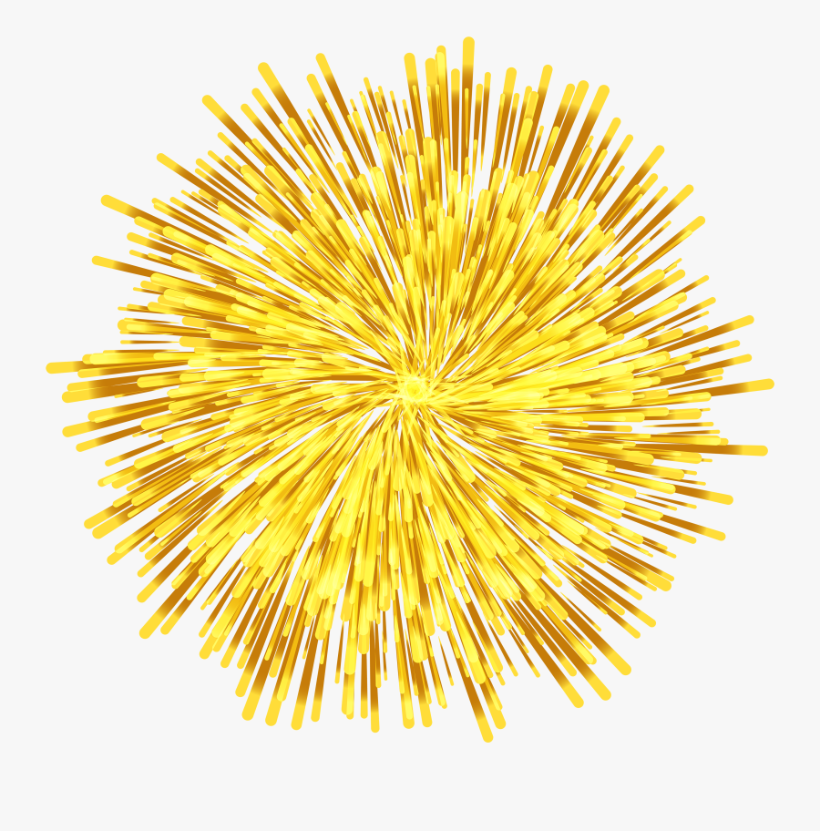 Fireworks Clipart Transparent Png , Png Download - Yellow Fireworks Transparent, Transparent Clipart