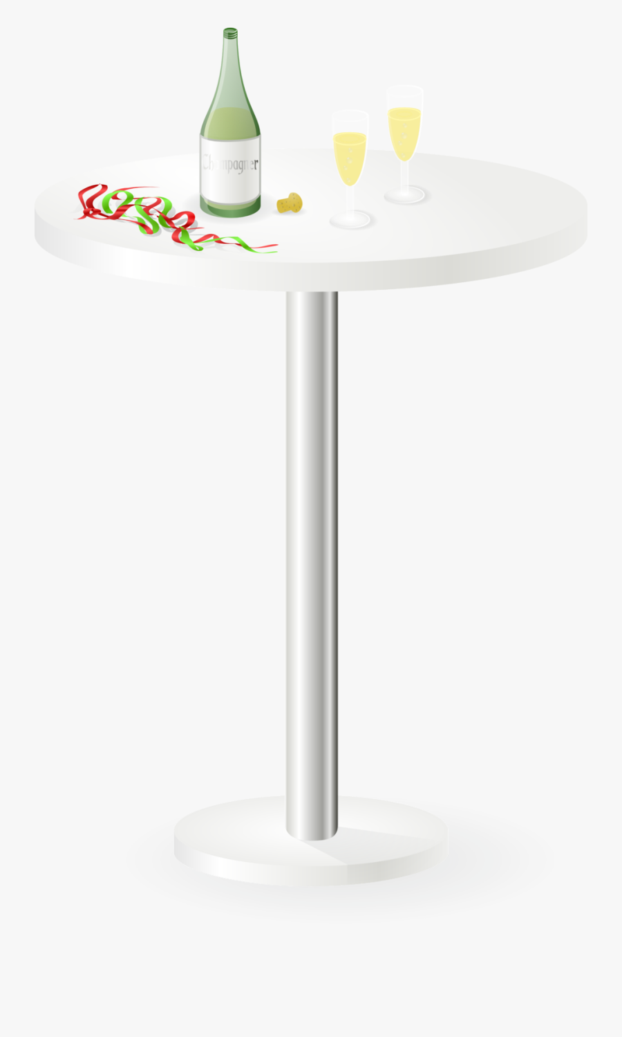 Pub Table - Champagne On A Table Clipart, Transparent Clipart
