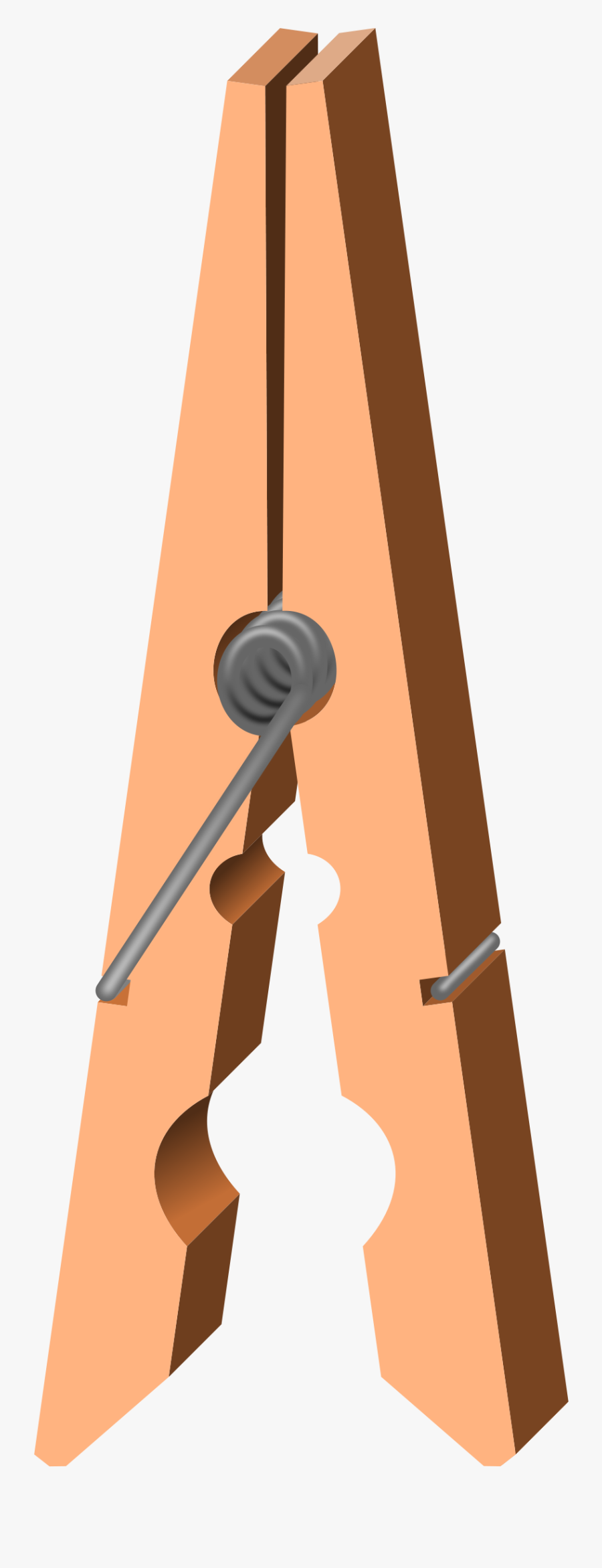 Peg - Clipart - Clip Art Clothes Pin, Transparent Clipart