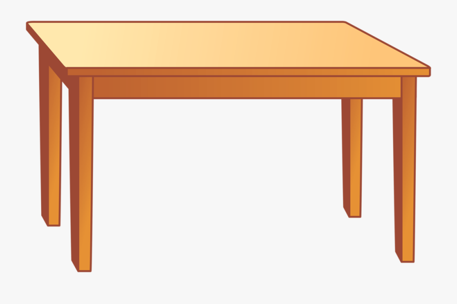 Transparent Cartoon Desk Png - Transparent Background Cartoon Table, Transparent Clipart