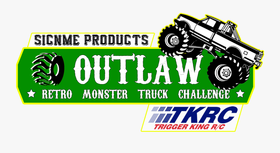 Outlaw Retro Logo - Rc Monster Truck Logo, Transparent Clipart