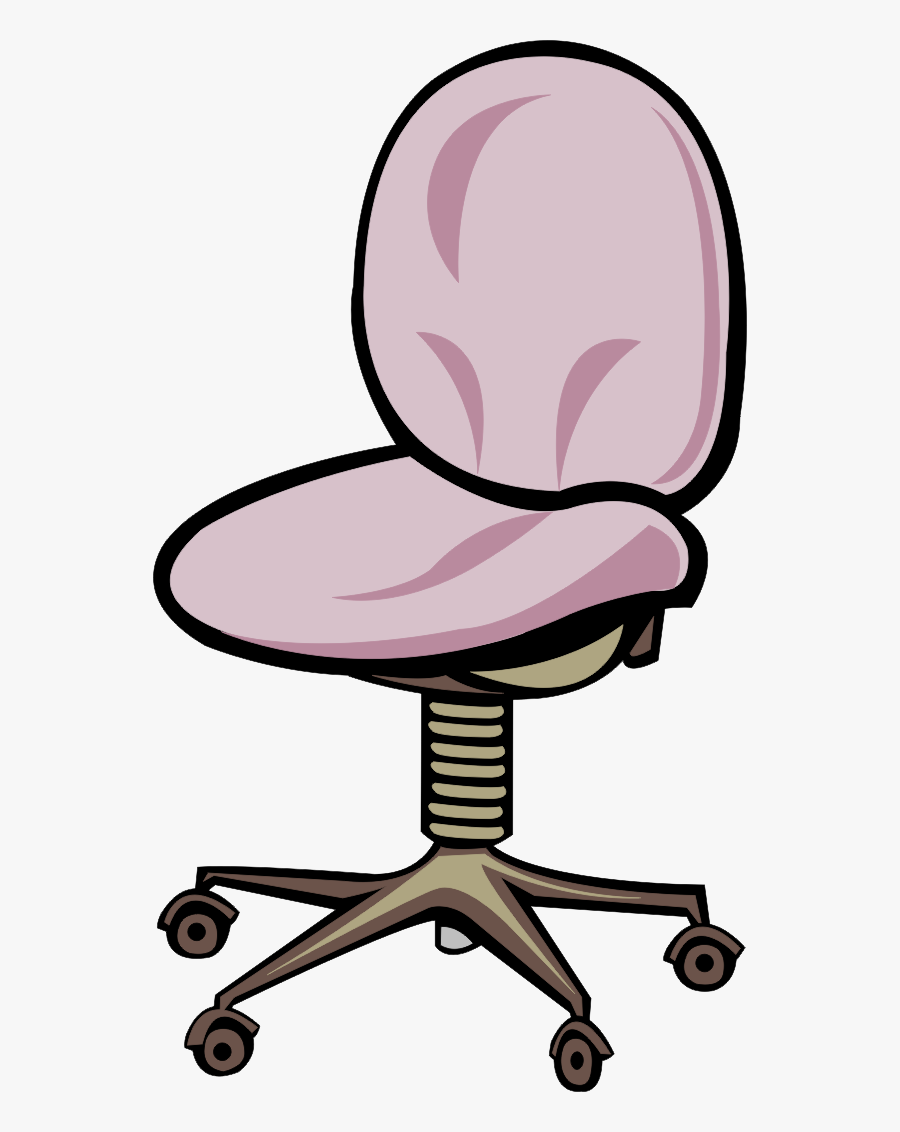 Office Chair Table Stool Clip Art - Office Chair Clipart Png Cartoon, Transparent Clipart