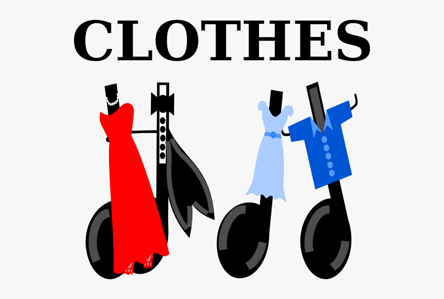 Clothes Word Clipart, Transparent Clipart